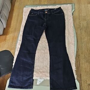 Classic Dark Blue Flare Jeans